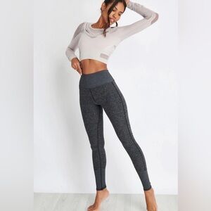 Alo Yoga Alosoft High Waisted Lounge Leggings Dark Heather Grey Size Large